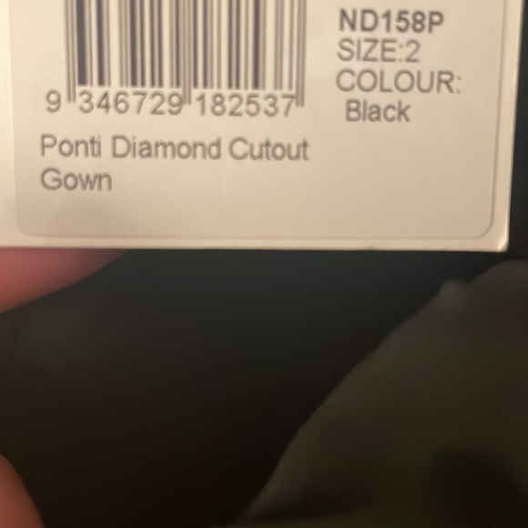 NWT Nicholas Ponti Diamond Cutout Dress Black - Picture 6 of 6